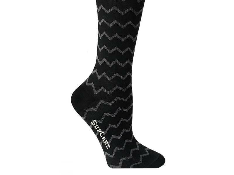 Supcare compressiekousen electric black detail