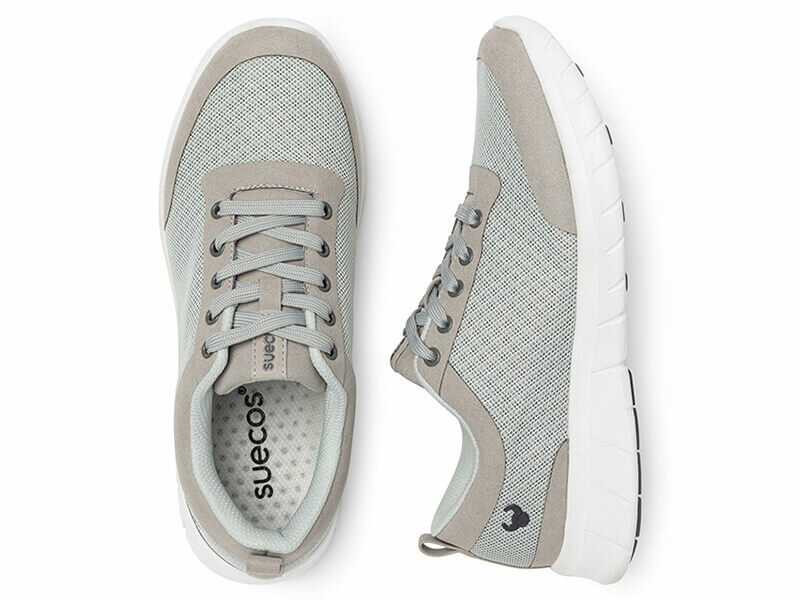 Paar alma sneaker schoenen dawn blue met witte zool
