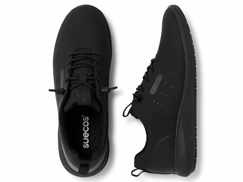 Paar anit slip schoenen model natt kleur zwart