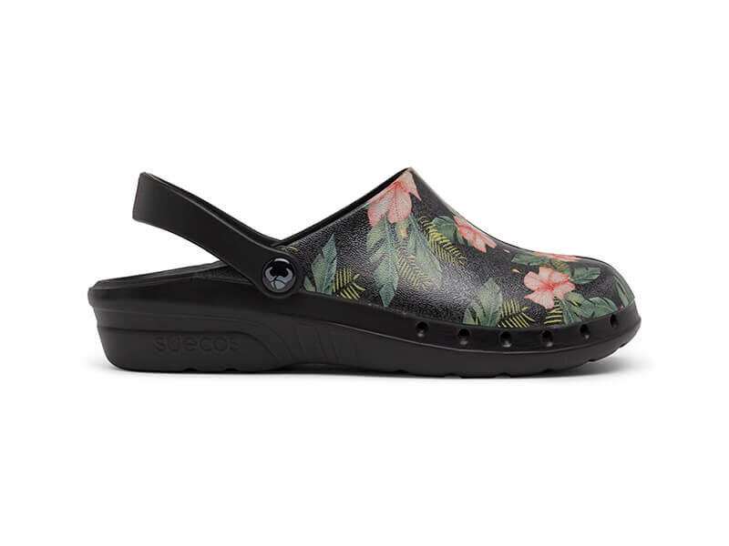 Suecos oden fusion werkklomp print jungle zijkant rechts met hielbandje