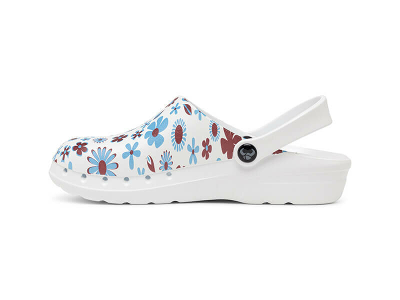 Werkklomp oden fusion print midsummer binnenzijde rechts ventilatiegaatjes