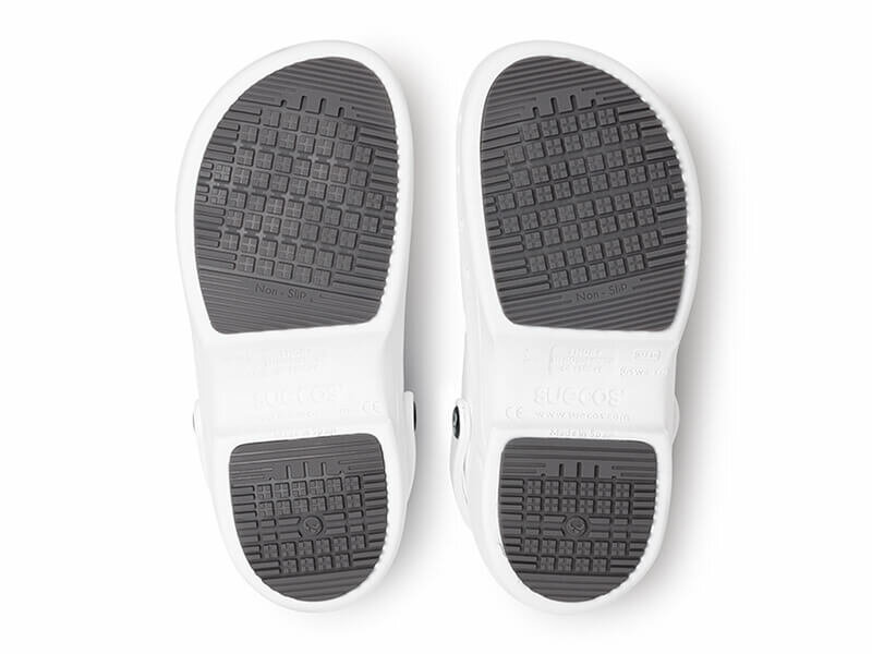 TPU antislipzool SRC grijs van paar thor plus verpleegkundige klompen wit