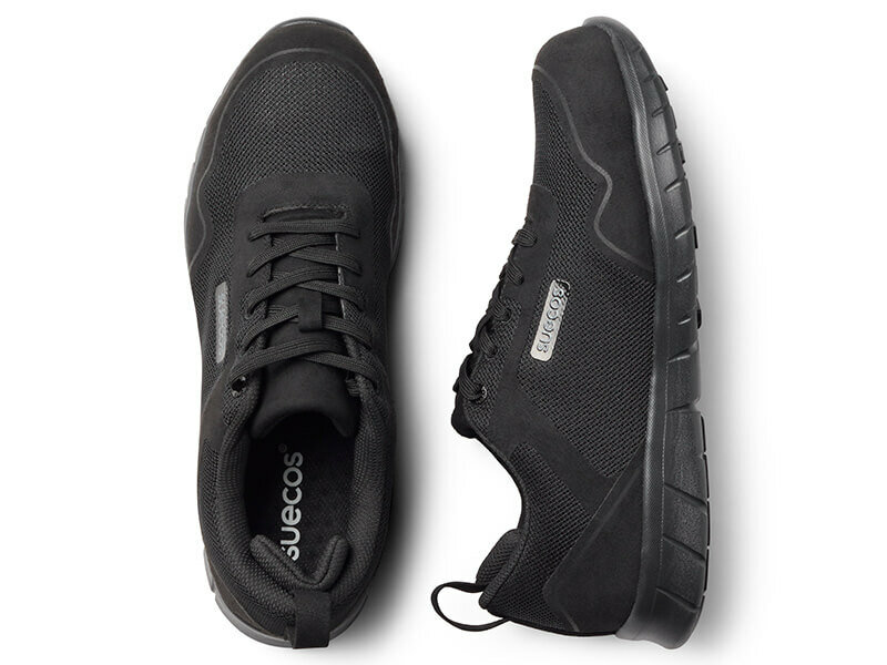 Paar anit slip schoenen model stabil safety kleur zwart met verstevigde neus