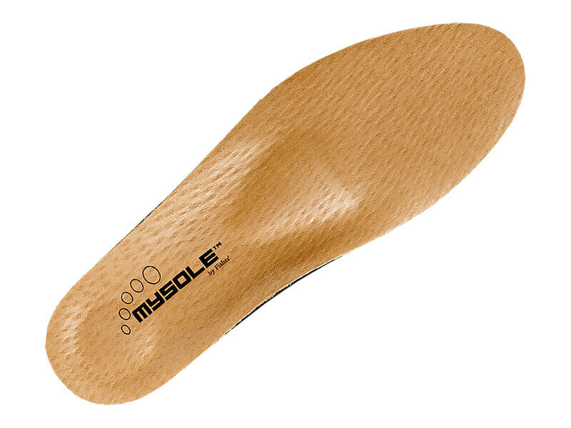 Mysole daily comfort inlegzool lichtbruin bovenaanzicht
