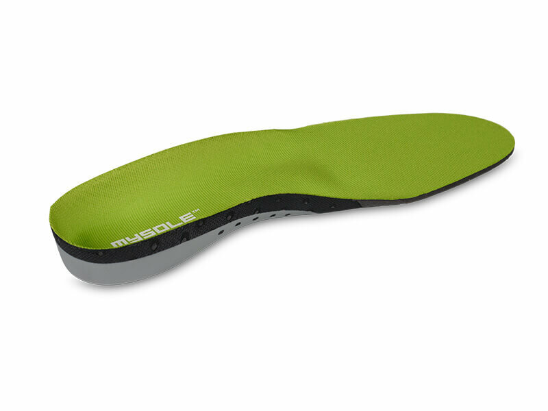 Mysole special anatomical  inlegzool lichtgroen met voetboogondersteuing
