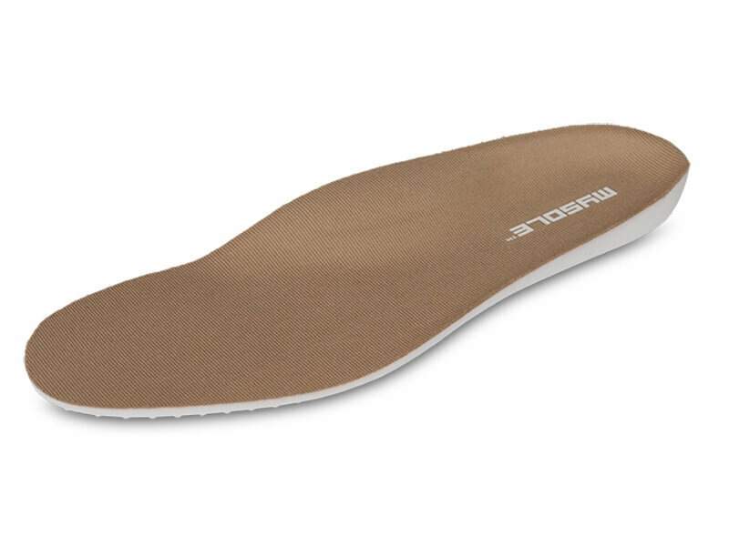 Mysole sport outdoor inlegzool bruin liggend