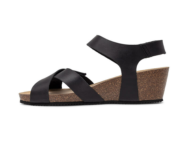 Suecos dames sandalen model idun binnenzijde kleur zwart