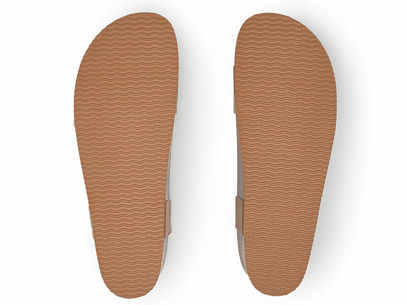 Bruine zool suecos sandaal dames model syren bruin