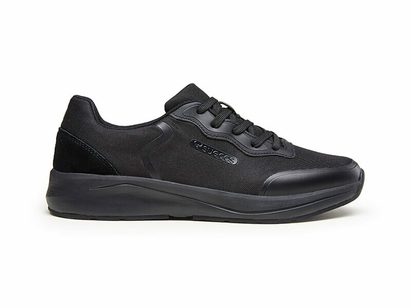 Sneaker schoen vinter zwart zijaanzicht rechts