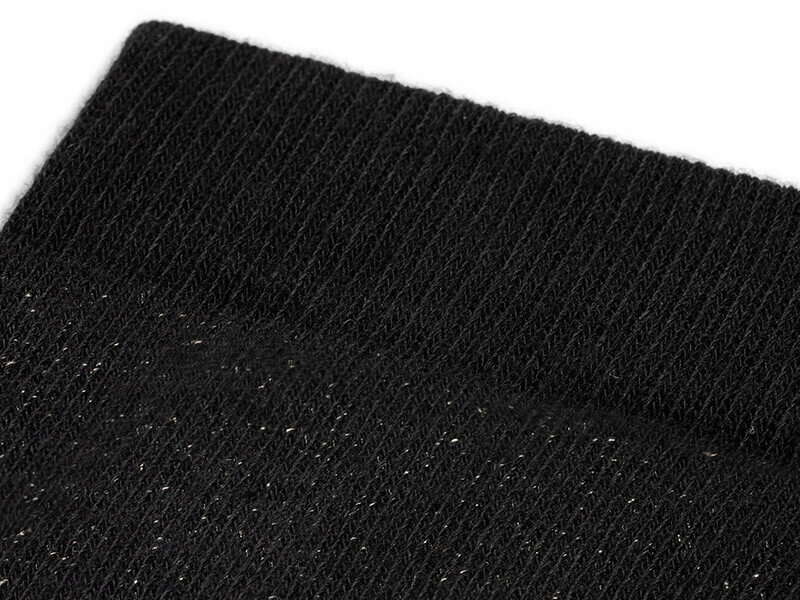 Detail boord dikke sokken skafit zwart