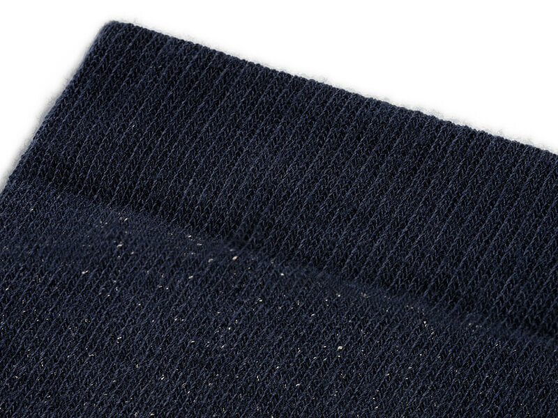 Detail boord dikke sokken skafit blauw