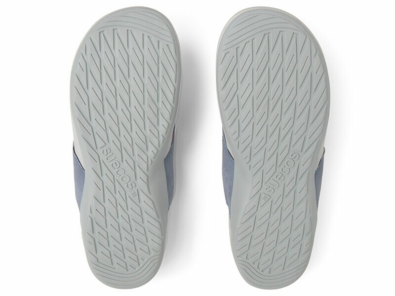 Lichtgrijs zolen teenslippers model havsand suecos