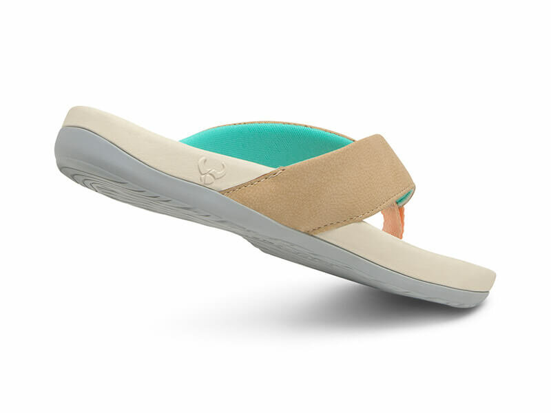 Suecos havsand dames slipper beige met lichtgrijze zool