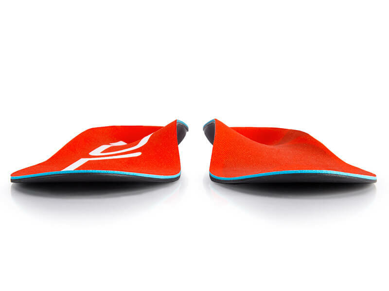 Paar sole active medium inlegzool rood met voetboogondersteuning