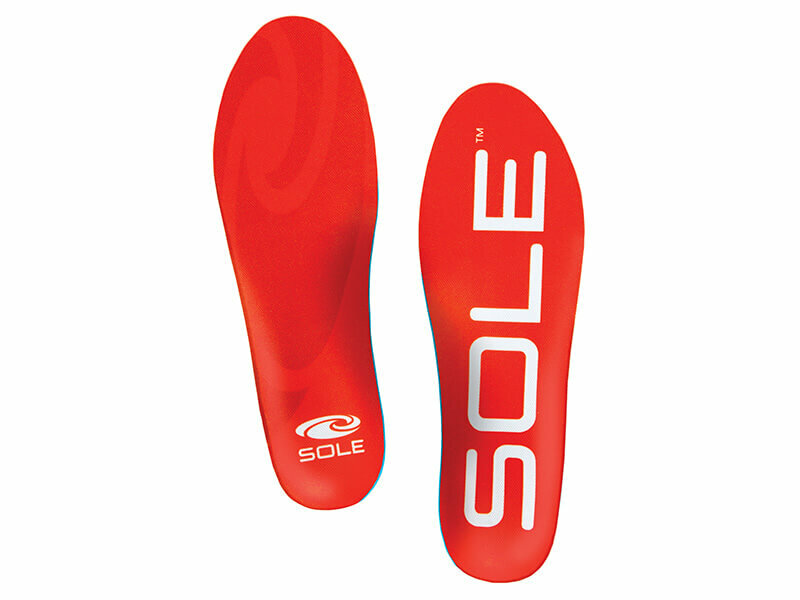 Paar sole active medium inlegzool rood