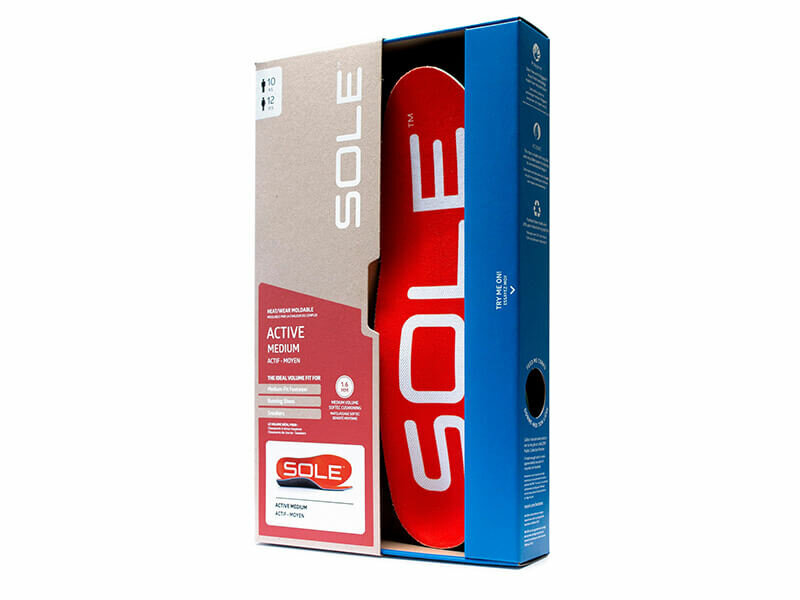Sole active medium inlegzolen verpakking