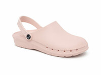 Suecos oden fusion zorg klomp lichtroze met lichtroze antislipzool front aanzicht