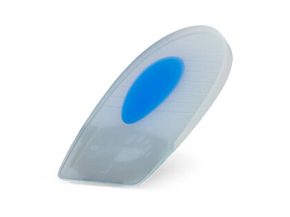 Mysole special sillisoft gel hielkussen met blauwe spot vooraanzicht staand