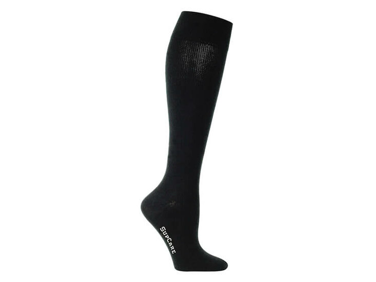 Supcare compressiekousen wool jeans black