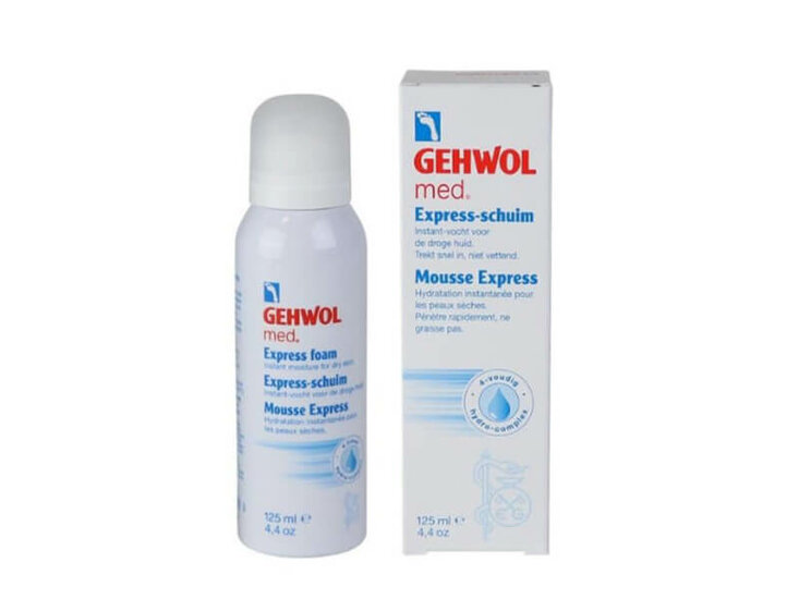 Gehwol med. express schuim voor de droge huid