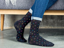 Supcare compressiekousen spots zwart op model