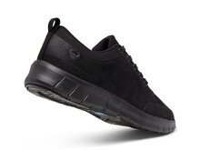 Alma velvety zwart sneaker schoen met zwarte zool