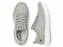 Paar alma sneaker schoenen dawn blue met witte zool