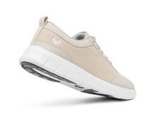 Alma sneaker schoen taupe met witte zool