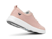 Alma sneaker schoen kleur peachy met witte zool