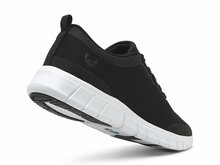 Alma sneaker schoen zwart met witte anti slip zool