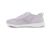 Latt sneaker schoen lila binnenzijde rechterschoen