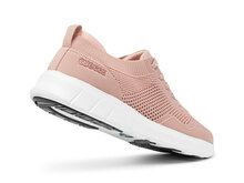 Latt sneaker schoen peachy met witte anti slip zool