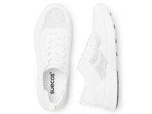 Paar latt sneaker schoenen wit met witte zool