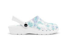 Suecos oden fusion werkklomp print waterflower zijkant rechts met hielbandje