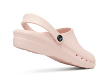 Verpleegkundige klomp oden fusion lichtroze achterzijde met hielbandje en lichtroze anti slip zool