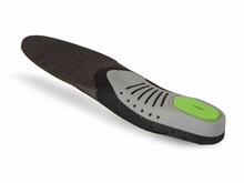 Zijaanzicht onderkant mysole special anatomical inlegzool lichtgrijs zwart