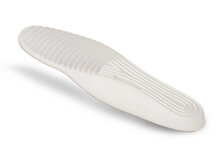 Zijaanzicht onderkant wit mysole sport outdoor inlegzool