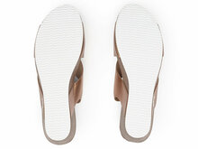 Witte zool suecos sandaal dames model ros brons