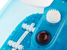 Detail voetenbad van promed met massage opzetstuk, massageroller, voetbed met massagefunctie