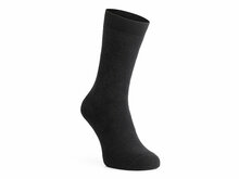 Vooraanzicht skafit dikke sokken met zilvergaren zwart