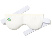 Oogmasker wit voor droge ogen met klittebandsluiting