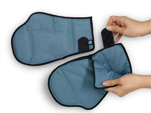 Chemo wanten blauw met klittenbandsluiting