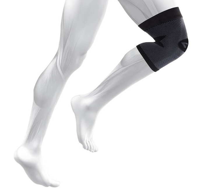 OS1st KS7 kniebandage zwart
