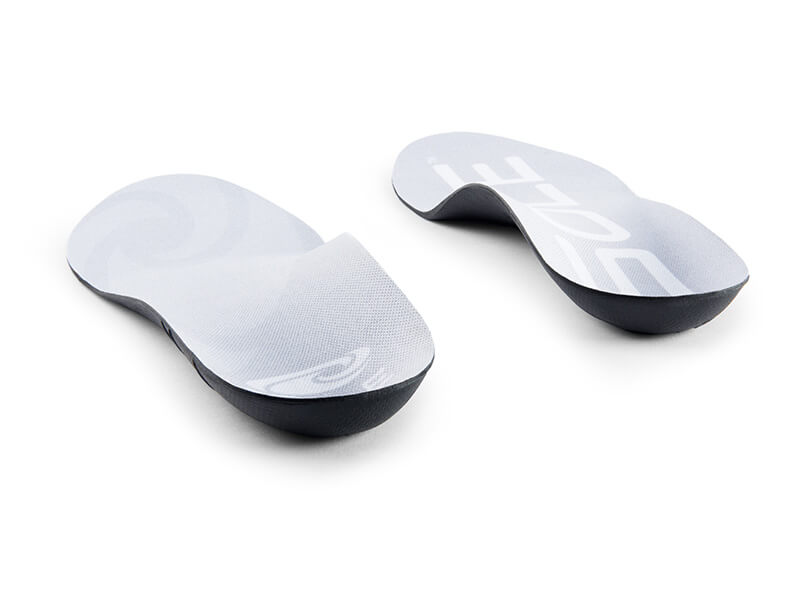 Paar sole active thin inlegzool lichtgrijs met diepe heelcup