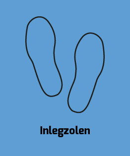 Inlegzolen doorgezakte 2025 voet