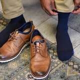 TS5 navy in schoenen