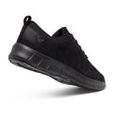 Suecos schoenen Alma Velvety all black schuin achter