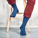 Supcare compressiekousen Electric blue op model