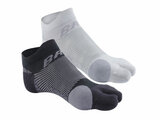 BR4 hallux valgus sokken zwart en grijs