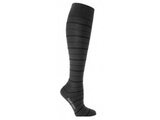 Compressiekous stylish black grijszwart gestreept